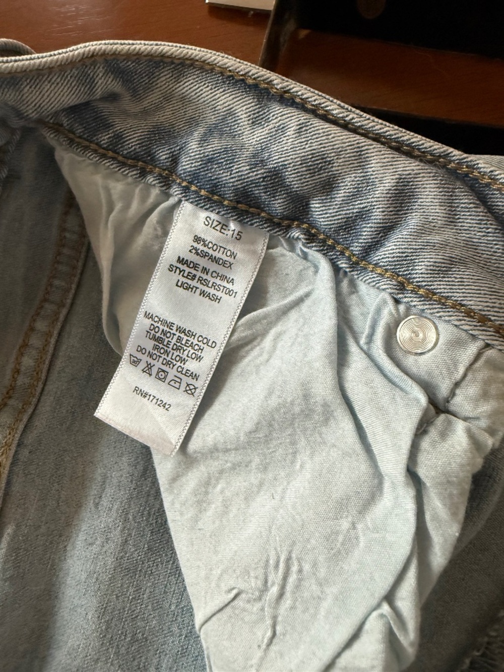 RISE JEANS- WIDE LEG - SIZE 15